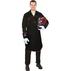 Tablier de soudeur en croûte de cuir noir 900x600mm