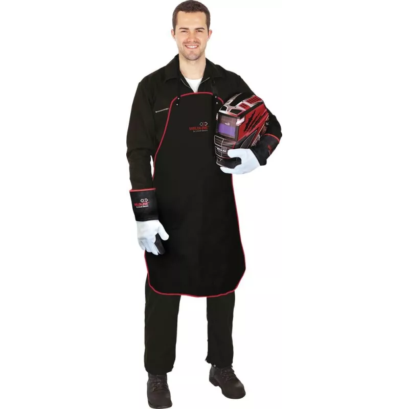 Tablier de soudeur en croûte de cuir noir 900x600mm Tablier de soudeur en croûte de cuir noir 900x600mm