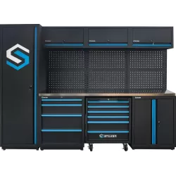 Mobilier d'atelier 4 éléments plateau inox 38mm