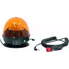 Gyrophare LED sur batterie 4A/h base magnétique
