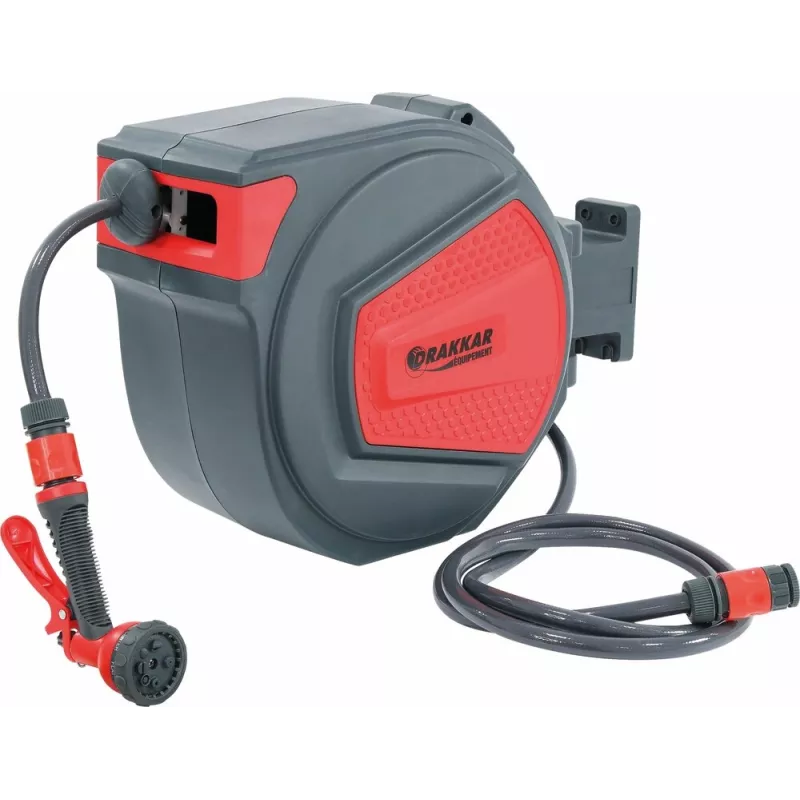 Enrouleur automatique de tuyau d'eau 20m + 2m Ø 11mm