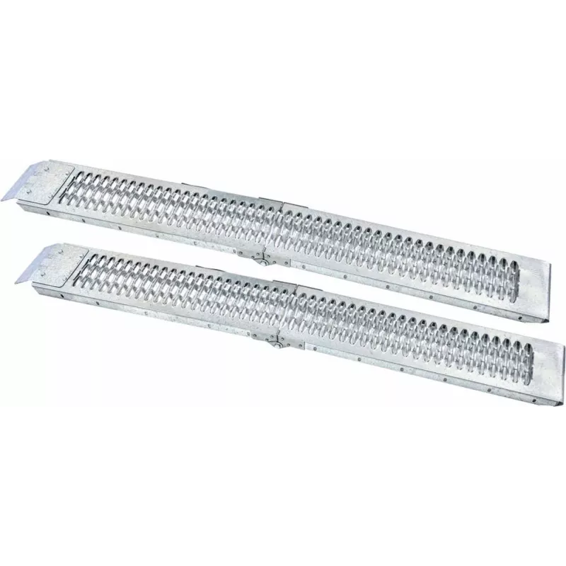 Rampes acier pliables 440kg 1900mm avec sangles - lot de 2 pcs
