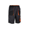 Short poly/cot gris/orange