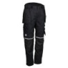 Pantalon coton/poly noir