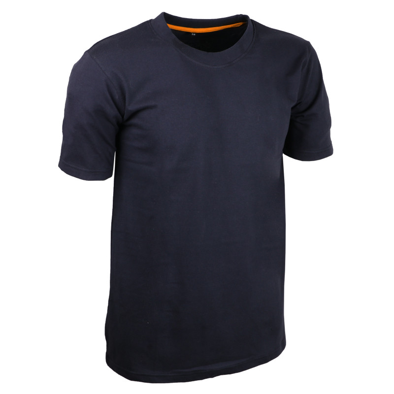 T-shirt bleu. 100% coton 180 g/m².