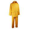 Ensemble pluie pu jaune