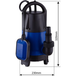 Pompe à eau immergée automatique PVC 230V 550W avec flotteur