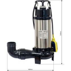 Pompe à eau immergée automatique fonte avec couteau 230V 1800W avec flotteur