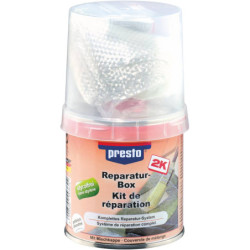 Mastic polyester de réparation avec tube durcisseur et tissu fibre de verre