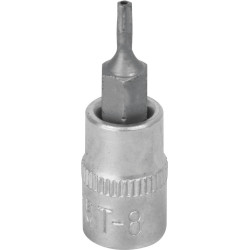 Douille tournevis 1/4" avec embout Torx® percé