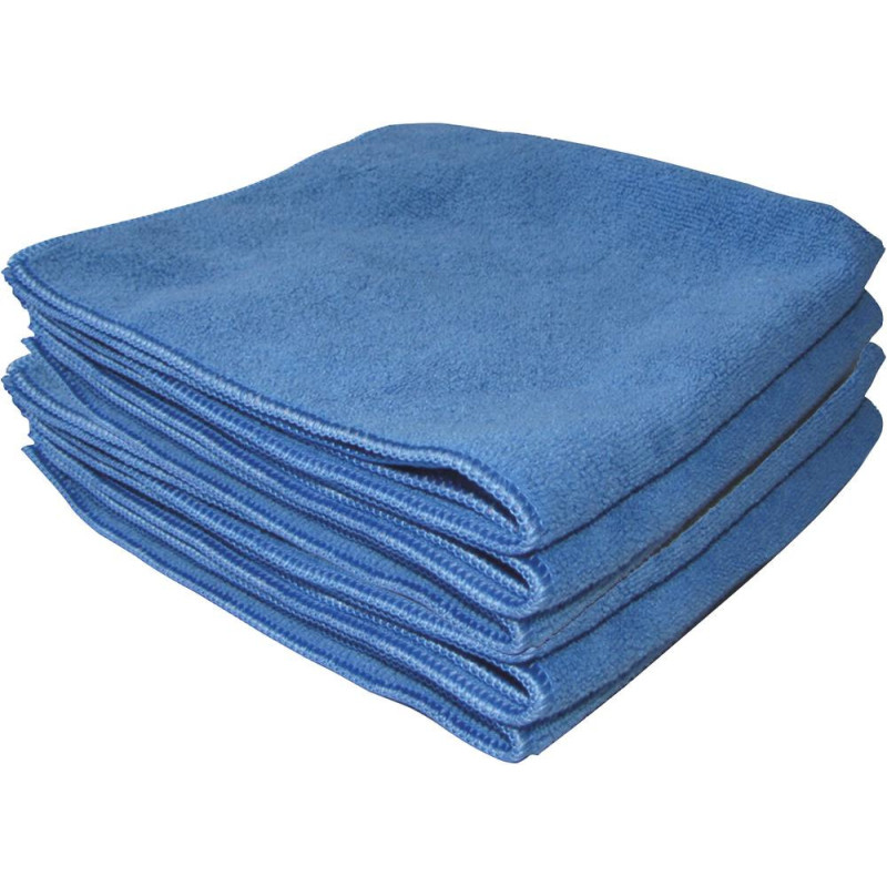 Microfibre 300 g/m² 400x400mm bleue - lot de 5 pcs