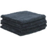 Microfibre 380 g/m² 400x400mm noire sans ourlet spécial auto