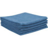 Microfibre 300 g/m² 400x400mm bleue sans ourlet spécial auto