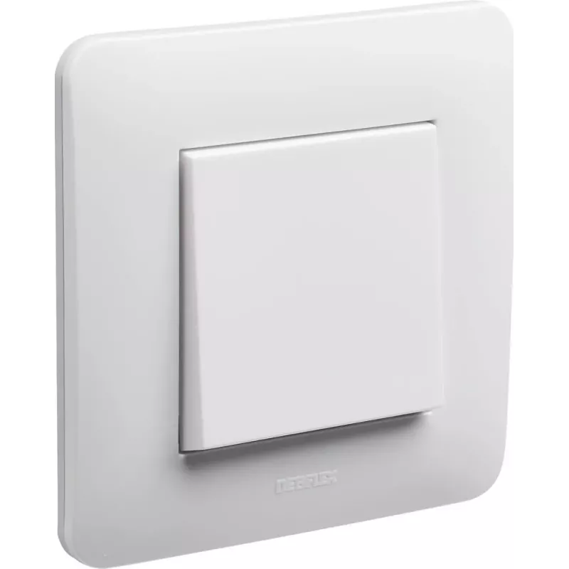 Bouton poussoir encastré 230V blanc brillant