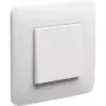 Bouton poussoir encastré 230V blanc brillant