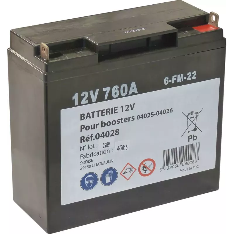 Batterie 22Ah pour réf.04025-04026