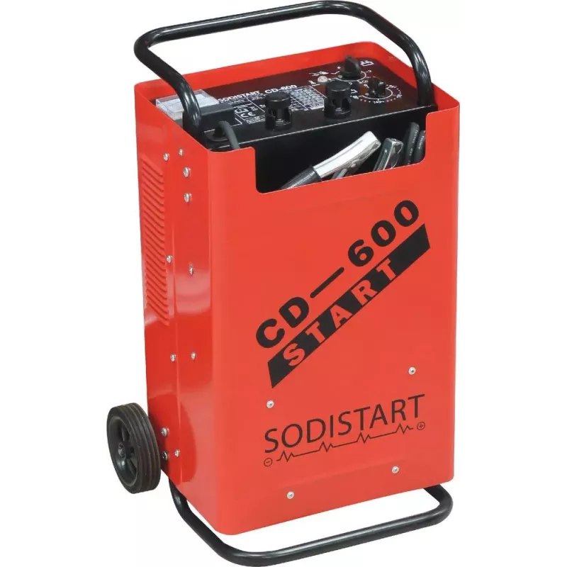 Chargeur/démarreur sur roues 12/24V 1500W 60A - Sodistart CD 600