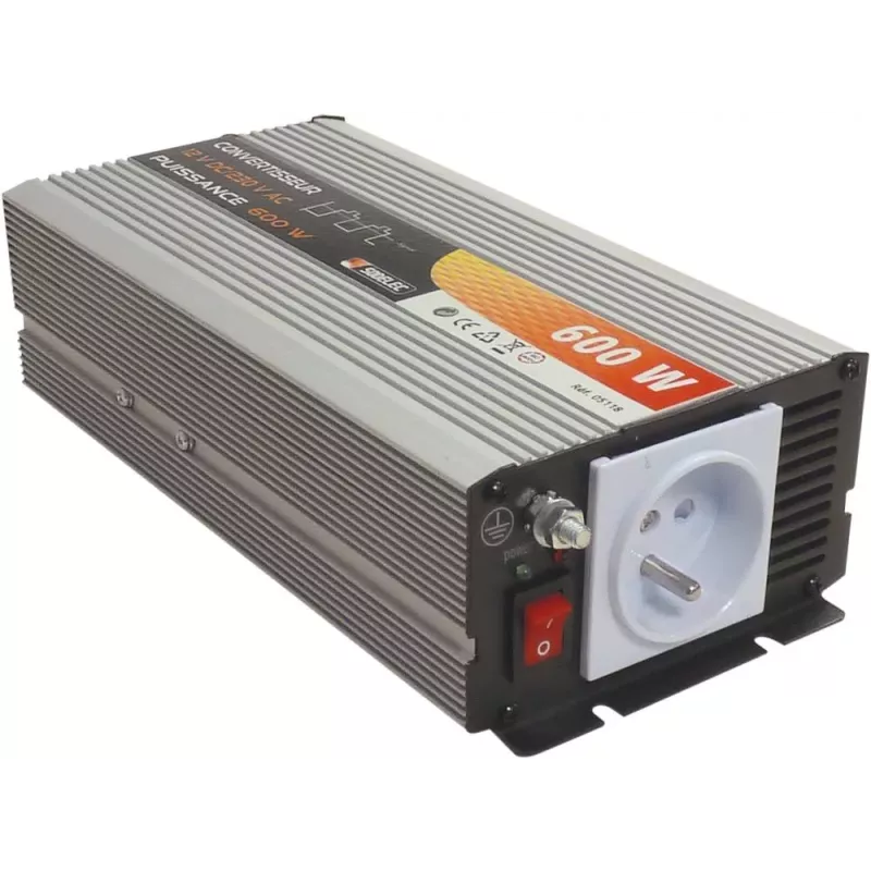 Convertisseur 12V DC/230V AC - 1200W max