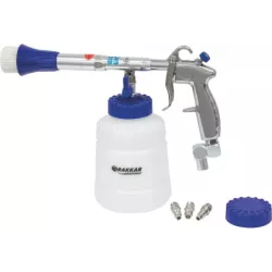 Pistolet de lavage pneumatique tête rotative avec roulement et godet PVC
