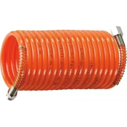 Rallonge tuyau air spirale filetage 1/4" 7,5m 8 bar