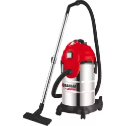 Aspirateur eau et poussière 30L 230V 1200W cuve inox/prise électroportatif