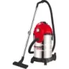 Aspirateur eau et poussière 30L 230V 1200W cuve inox/prise électroportatif