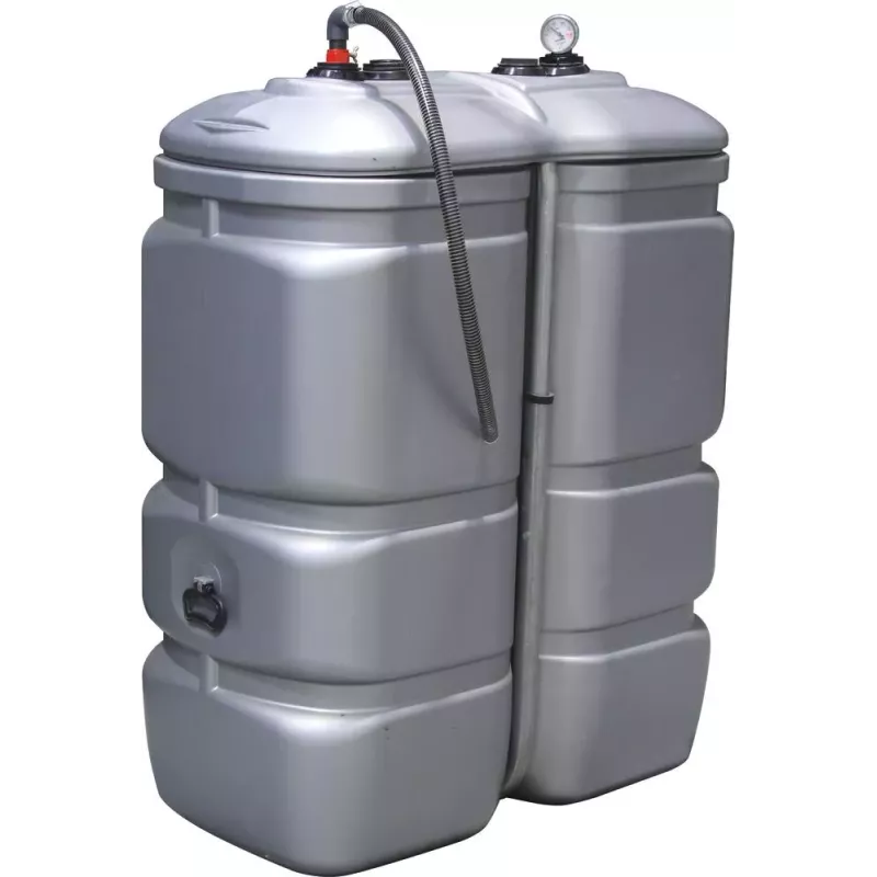 Cuve de stockage gasoil PEHD double paroi 750L