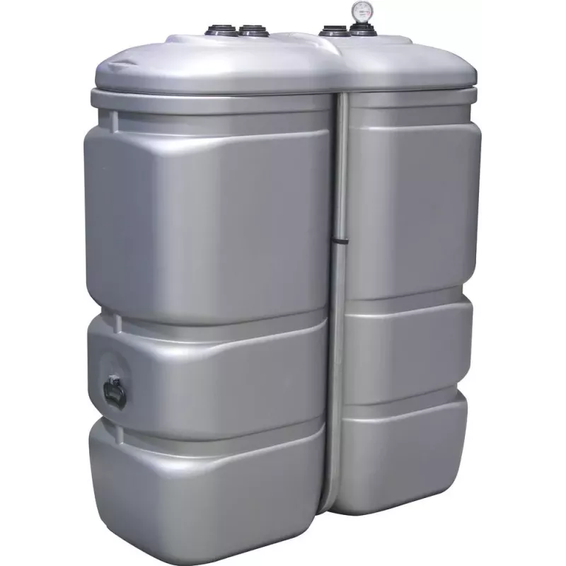 Cuve de stockage gasoil PEHD double paroi 1000L