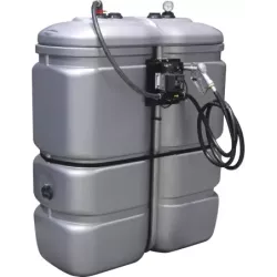 Cuve de stockage gasoil PEHD double paroi 1000L