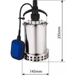 Pompe à eau immergée automatique inox 230V 550W avec flotteur