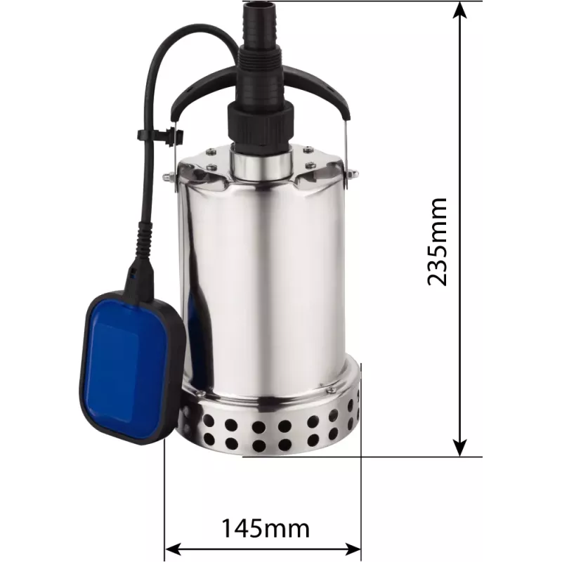 Pompe à eau immergée automatique inox 230V 550W avec flotteur