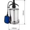 Pompe à eau immergée automatique inox 230V 550W avec flotteur
