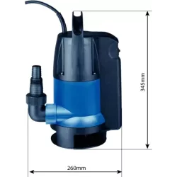 Pompe à eau immergée automatique PVC  230V 550W avec flotteur intégré