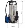 Pompe à eau immergée automatique inox 230V 750W avec flotteur