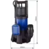 Pompe à eau immergée automatique PVC 230V 1300W avec flotteur