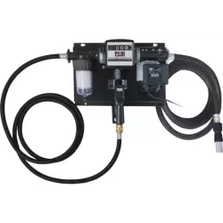 Pompe à gasoil 230V 70 l/min avec pistolet automatique/volucompteur/filtre transparent absorption d'eau/tuyau d'aspiration - sta