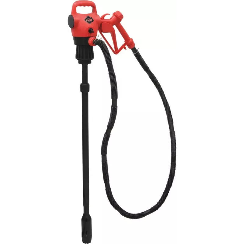 Pompe à gasoil 12/230V 18 l/min avec canne télescopique pour fût - en kit