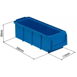 Boîte à bec bleu 2L 290x110x90mm