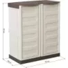 Armoire PVC 2 portes et 1 étagère 700x390x855mm