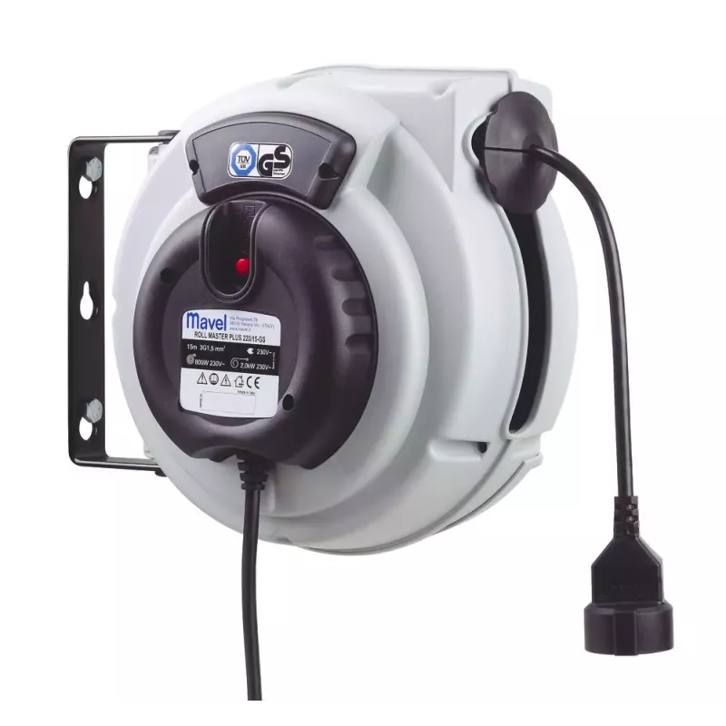 Enrouleur électrique automatique HO7RN-F 10m 3G2,5mm² 230V