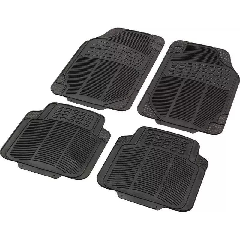 Tapis de voiture caoutchouc prédécoupé - 4 pcs