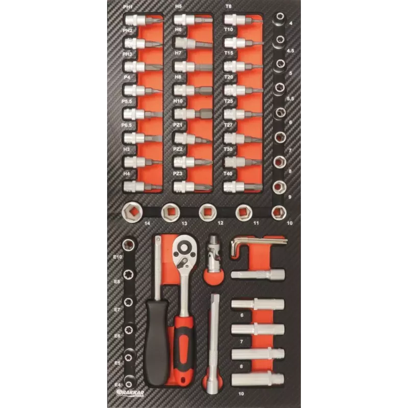 Module mousse plein - finition carbone