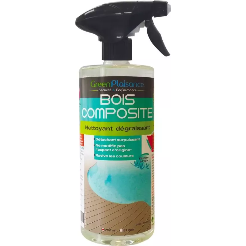 Détachant bois composite spécial terrasse - flacon spray de 750ml